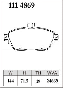 Dixcel Front Brake Pads – Mercedes-Benz A250 Sport / A250 4MATIC (W176)
