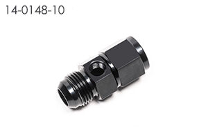 Radium 14-0148-10 Inline 10AN Male to 10AN Female Fitting with 1/8" NPT Port - Radium Engineering | Coore Australia