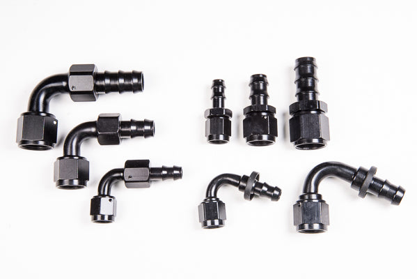 Radium 14-0201 PushLok Hose End, 6AN Straight - Radium Engineering | Coore Australia