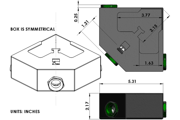 Radium In-Tank Fuel Collector Box, Triple Valve - Radium Engineering | Coore Australia
