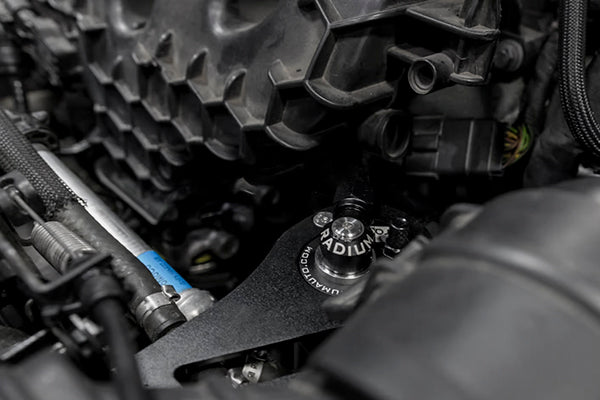 Radium 20-0315-FL PCV catch can installed
