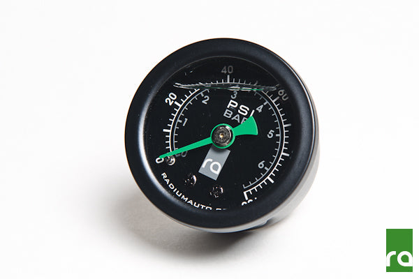 Radium Fuel Pressure Gauge With 90 Deg Adapter - Radium Engineering | Coore Australia