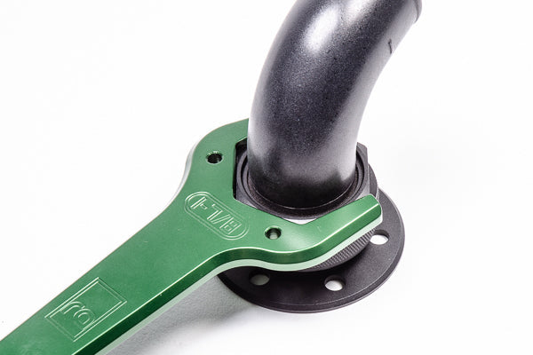 Radium Remote Mount Fill Neck - 24AN Elbow - 1.5" Barb - Radium Engineering | Coore Australia