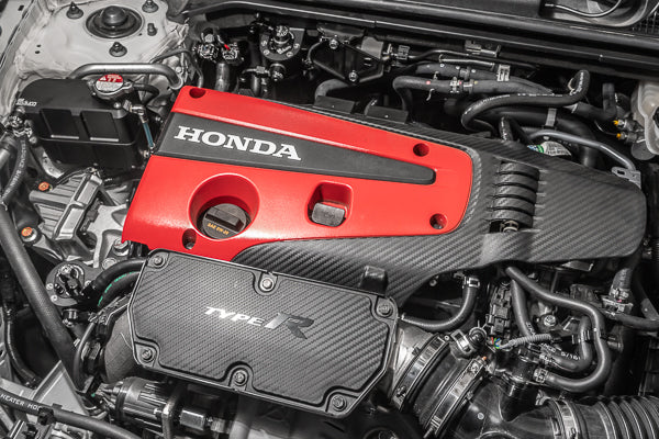 Radium 20-0826-FL dual catch can kit installed in FL5 Civic Type R