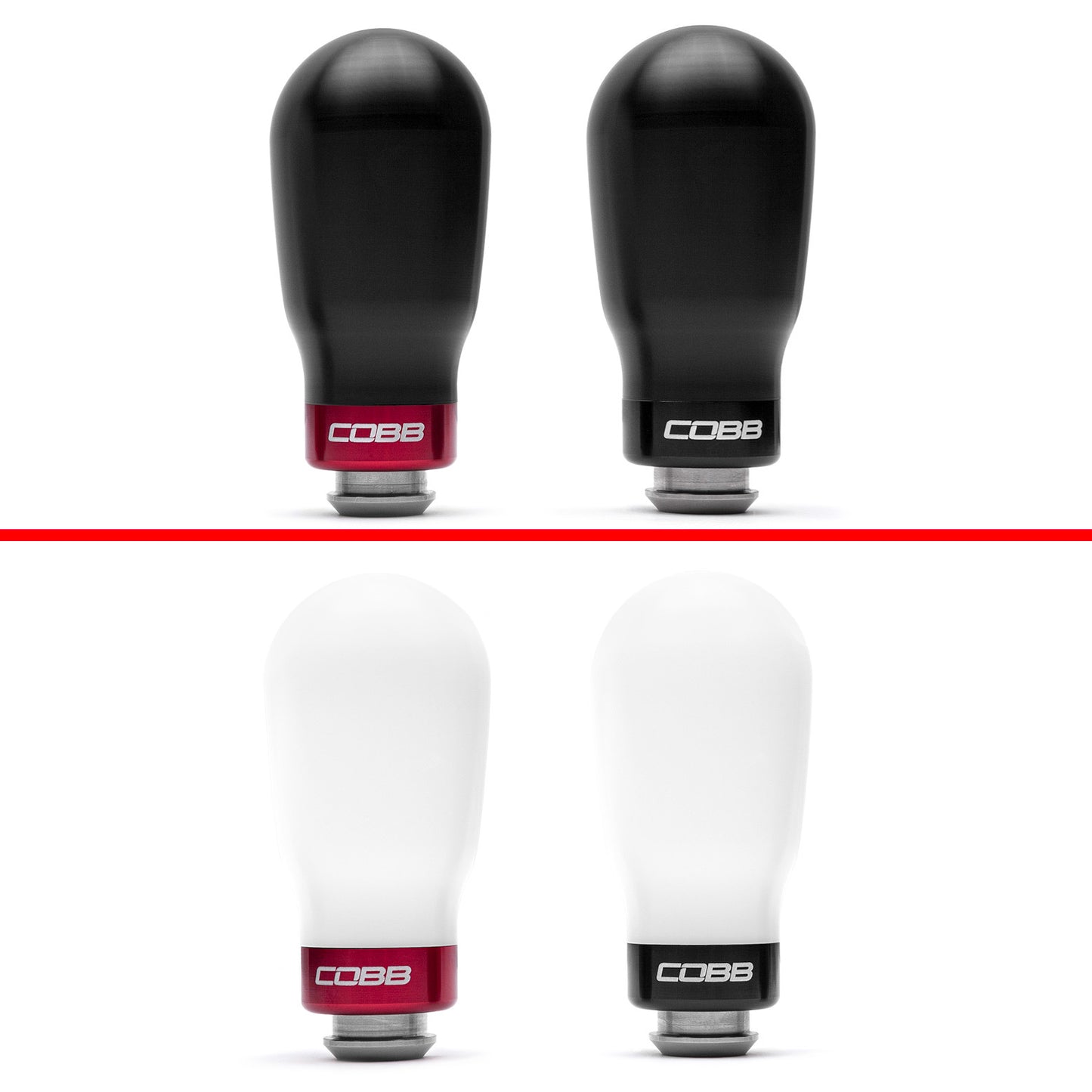 Cobb Tuning Tall Weighted Shift Knob White - Subaru Models (5 Speed)