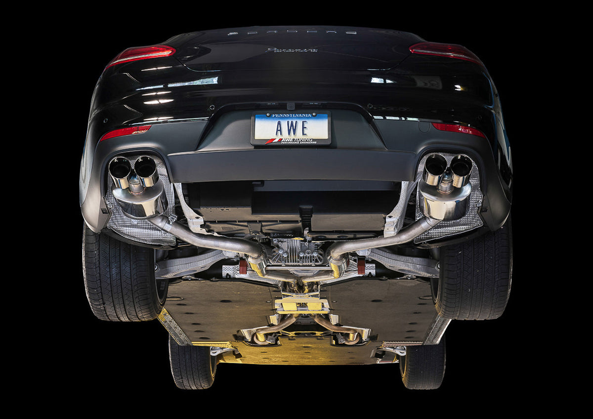 AWE Track Edition Exhaust – Porsche 970 Panamera 2 / 4 3.6L