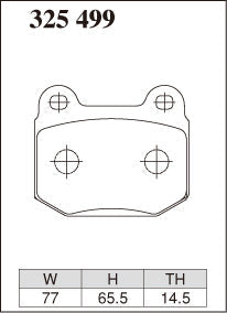 DIXCEL Rear Brake Pads – Subaru WRX STI / BRZ / Mitsubishi Evo / Toyota 86 / Nissan GT-R (Brembo 2-Piston)