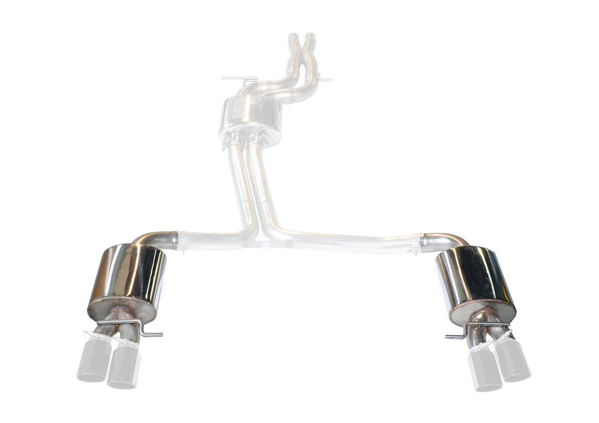 AWE Track-to-Touring Conversion Kit (90mm Tips) – Audi B8 / B8.5 S4 / S5 3.0T
