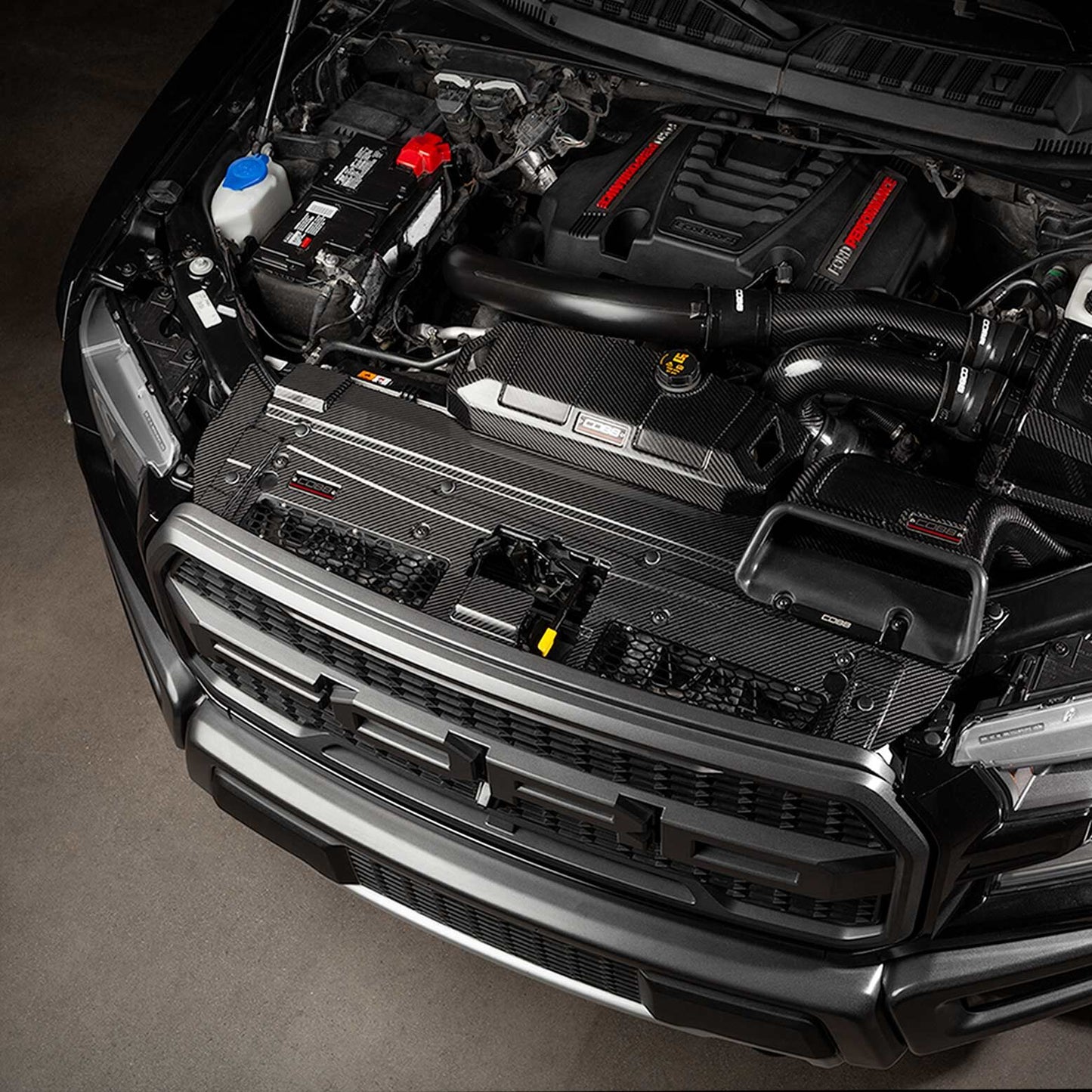 Cobb Tuning Redline Carbon Fiber Radiator Shroud for Ford F-150 Ecoboost Raptor 2017-2020