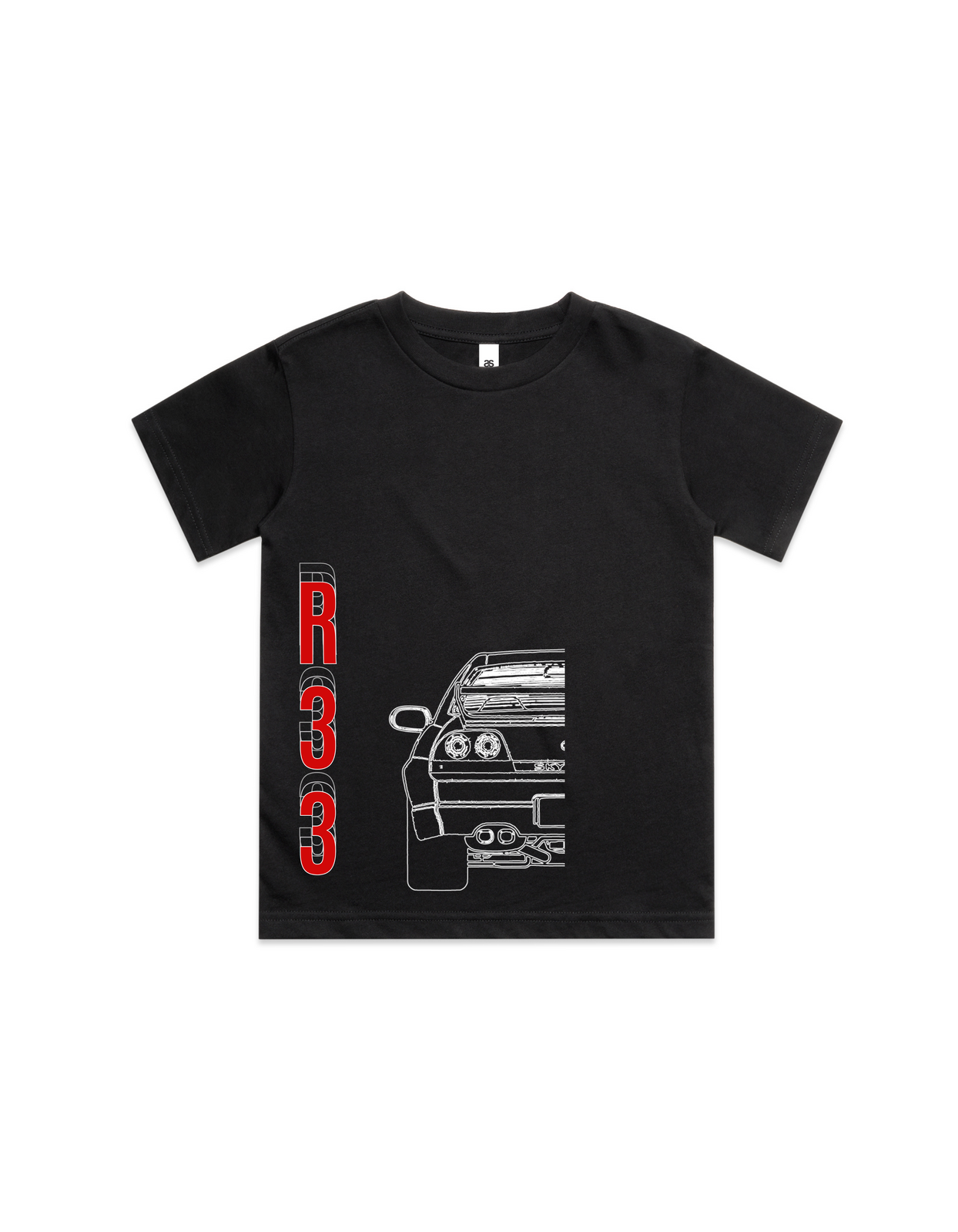 Black Kids Nissan Skyline R33 T-Shirt