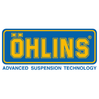 Sticker "ÖHLINS" yellow/blue 28x74