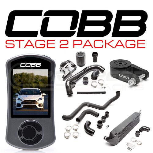 Cobb Tuning Stage 2 Power Package Black - Ford Focus RS LZ 16-17