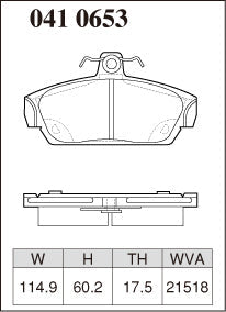DIXCEL Front Brake Pads - Rover MGF (RD18K) - 1.8 / 1.8 VVC – view 2