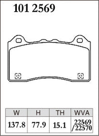 DIXCEL Front Brake Pads – Ford Focus RS (LZ)