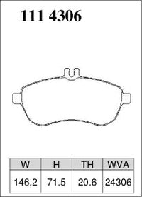DIXCEL Front Brake Pads - Mercedes-Benz C-Class (W204/S204/C204) / E-Class (W212/S212/C207) / SLK (R172) – view 2