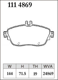 Dixcel Front Brake Pads – Mercedes-Benz A250 Sport / A250 4MATIC (W176)