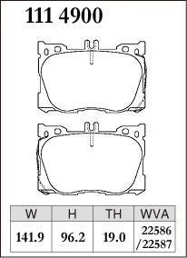 Dixcel Front Brake Pads – Mercedes-Benz GLC200 / GLC220d / GLC300 / GLC350e / GLC43 (X253)