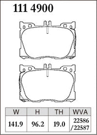 Dixcel Front Brake Pads – Mercedes-Benz GLC200 / GLC220d / GLC300 / GLC350e / GLC43 (X253)