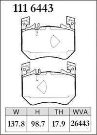 Dixcel Front Brake Pads – Mercedes-Benz GLC350e / GLC43 (X254)