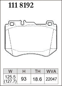 DIXCEL Front Brake Pads - Mercedes-Benz C-Class (W205/C205/A205/S205) / E-Class (W213) / GLC (X253) - AMG Performance Brake – view 2