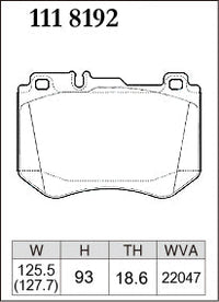 DIXCEL Front Brake Pads - Mercedes-Benz C-Class (W205/C205/A205/S205) / E-Class (W213) / GLC (X253) - AMG Performance Brake – view 2
