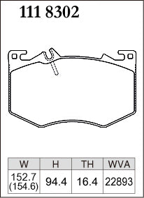 DIXCEL Front Brake Pads – Mercedes-AMG A35 (W177/V177) / CLA35 (C118) / GLA35 (H247) / GLB35 (X247)