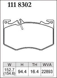 DIXCEL Front Brake Pads – Mercedes-AMG A35 (W177/V177) / CLA35 (C118) / GLA35 (H247) / GLB35 (X247)