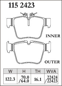 Dixcel Rear Brake Pads – Mercedes-Benz GLC200 / GLC220d / GLC250 / GLC300 / GLC350e / GLC43 (X253)