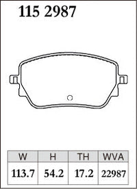 DIXCEL Rear Brake Pads – Mercedes-AMG A45S (W177) / CLA45S (C118) / A35 (W177) / CLA35 (C118) / GLA35 (H247) / GLA45 (H247)