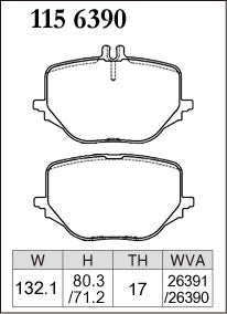 Dixcel Rear Brake Pads – Mercedes-Benz GLC350e / GLC43 (X254)