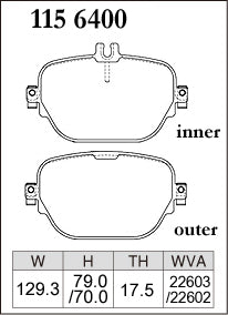Dixcel Rear Brake Pads – Mercedes-AMG E-Class / CLS / GLC / EQC (W213, C257, X253, N293)