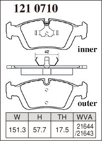 DIXCEL Front Brake Pads - BMW 3 Series (E36/E46) / Z3 / Z4 (E85/E86) – view 2