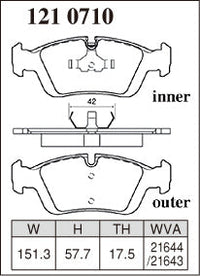DIXCEL Front Brake Pads - BMW 3 Series (E36/E46) / Z3 / Z4 (E85/E86) – view 2