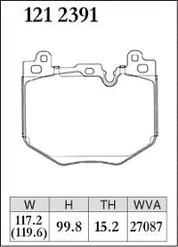 DIXCEL Front Brake Pads - BMW M135 (F70) / X1 M35i (U11) / X2 M35i (U10) / MINI JCW Countryman (U25) – view 2