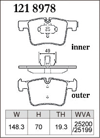 DIXCEL Front Brake Pads - BMW 1 Series (F20) / 2 Series (F22/F23) / 3 Series (F30/F31/F34) / 4 Series (F32/F36) / X3 (F25) / X4 (F26) – view 2