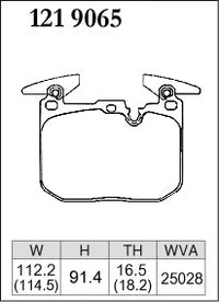 DIXCEL Front Brake Pads – BMW M2 (F87) / M3 (F80) / M4 (F82)