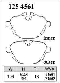 DIXCEL Rear Brake Pads - BMW 5 Series (F10/F11/G30/G31) / X3 (F25/G01) / X4 (F26/G02) / X5 (G05) / Z4 (E89) – view 2