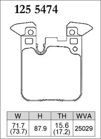 DIXCEL Rear Brake Pads – BMW M2 (F87) / M3 (F80) / M4 (F82)