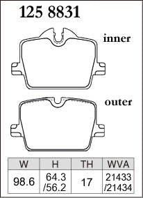 DIXCEL Rear Brake Pads - Toyota GR Supra GT (A90) / BMW Z4 (G29) / i4 (G26) - 330mm Rear Rotor – view 2