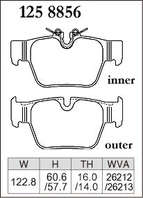 DIXCEL Rear Brake Pads - BMW M135i (F40) / M235i (F44) / X2 M35i (F39) / MINI JCW (F54/F60) – view 2