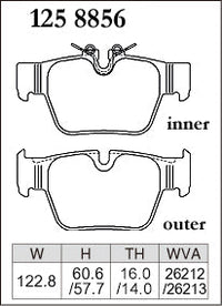 DIXCEL Rear Brake Pads - BMW M135i (F40) / M235i (F44) / X2 M35i (F39) / MINI JCW (F54/F60) – view 2