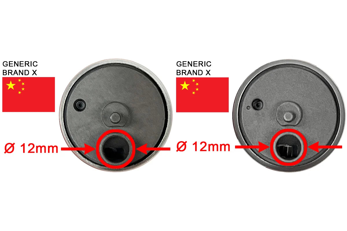 12mm OD inlet pumps – Generic Brand X brushless pumps (China)