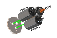 Radium Engineering 13-1187 exploded view with Fuelab, DW, and Protec pumps