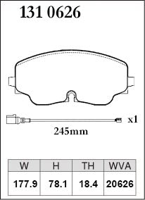DIXCEL Front Brake Pads – VW Golf R (Mk8) / Tiguan R (AD) / Audi S3 (8Y)