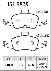 Dixcel Front Brake Pads - Audi TT / TTS (FV) – view 2