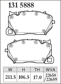 DIXCEL Front Brake Pads - Audi RS6 (C8) / RS7 (C8) / Porsche Cayenne/Cayenne Coupe (9YA/9YB) – view 2