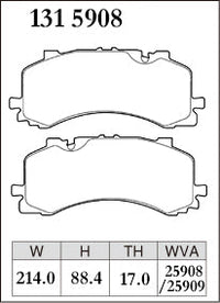 DIXCEL Front Brake Pads – Audi S6 (C8) S7 (C8) S8 (D5) SQ7 (4M) SQ8/RSQ8 (4MN) – view 2