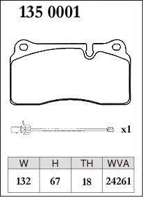 DIXCEL Rear Brake Pads - Audi R8 (42/4S) Non-CC Brake – view 2