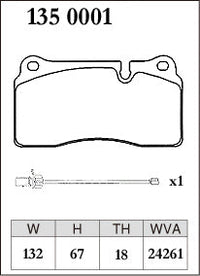 DIXCEL Rear Brake Pads - Audi R8 (42/4S) Non-CC Brake – view 2