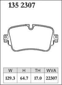 DIXCEL Rear Brake Pads – Audi A6/S6 (C8) A7/S7 (C8) A8/S8 (D5) Q7/SQ7 (4M) Q8/SQ8/RSQ8 (4MN) / VW Touareg (CR) – view 2